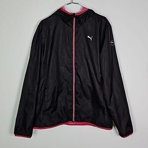 Puma large black and pink light jacket